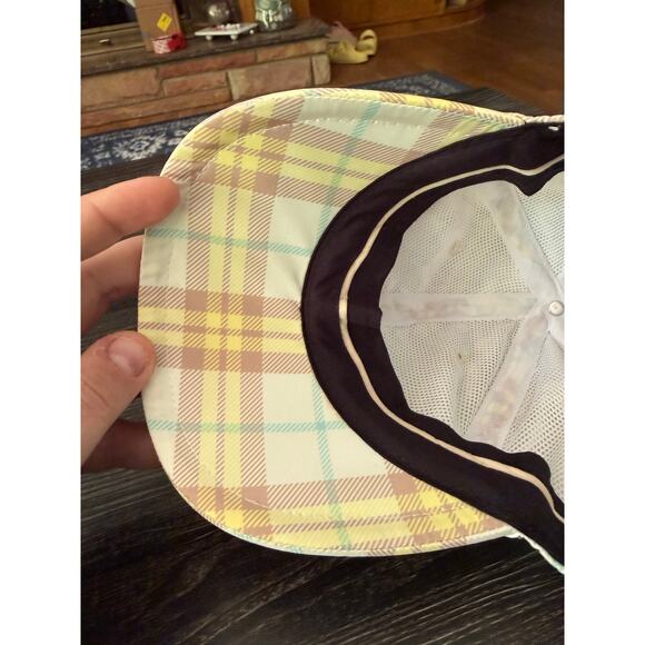 Rag & Bone Addison Yellow Green Plaid Baseball Cap main image 7